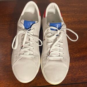 Cole Haan White Sneakers with Blue and Red Accents